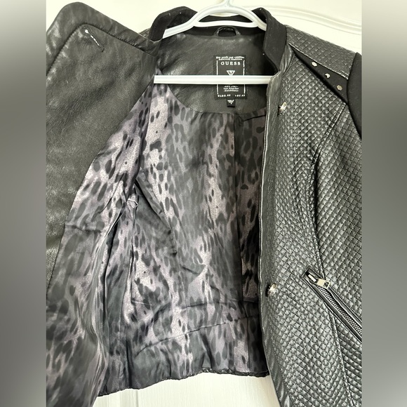Guess Women’s Faux Leather Jacket - Black - Size S - Picture 7 of 14